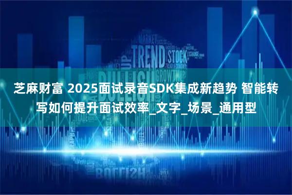 芝麻财富 2025面试录音SDK集成新趋势 智能转写如何提升面试效率_文字_场景_通用型